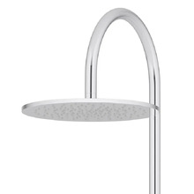 Round Gooseneck 300mm Twin Shower with single function hand shower